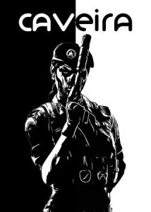 Caveira R6 Siege operator B&W poster design by r6siegecenter