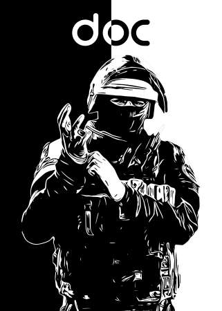 Doc R6 Siege operator B&W design by r6siegecenter