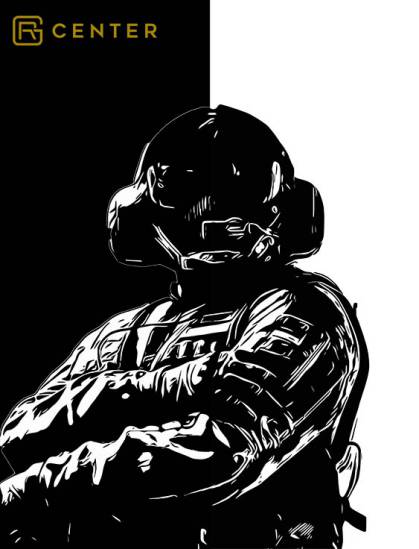 Jager R6 Siege operator BW art by r6siegecenter