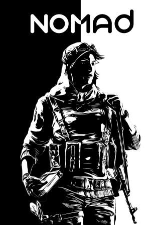 Nomad R6 Siege operator B&W poster by r6siegecenter
