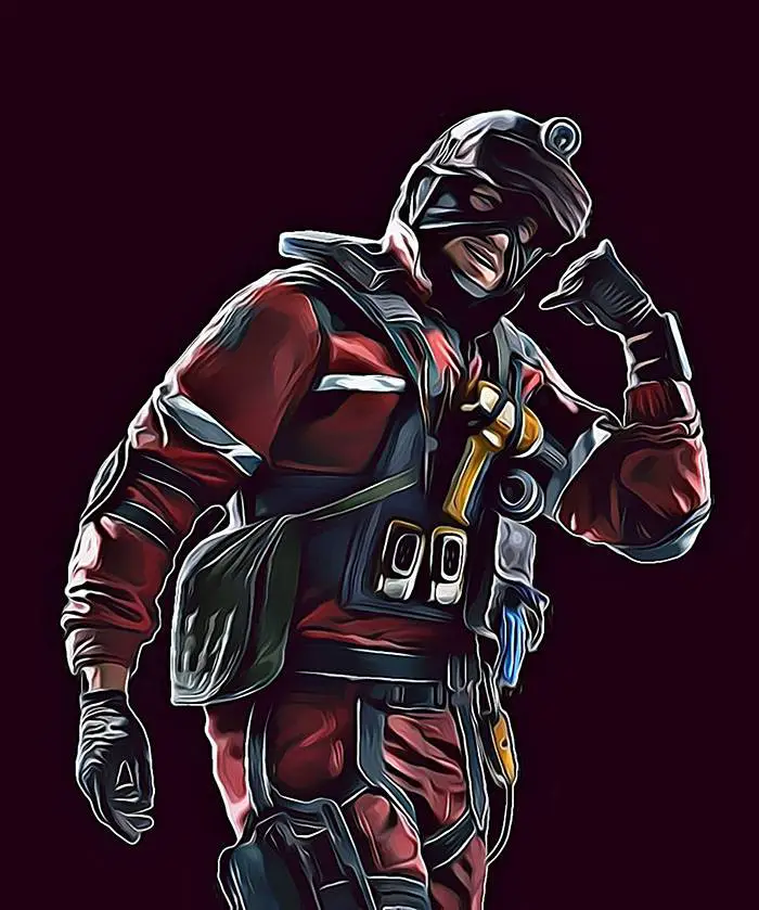 Rainbow Six Siege Ace operator fanart cartoonized